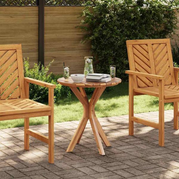 ARDEBO.de - Garten Bistro Tisch Ø70x75 cm Massivholz Teak