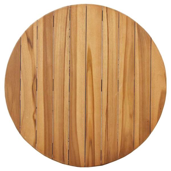 Garten Bistro Tisch Ø70x75 cm Massivholz Teak