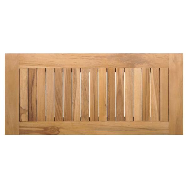 2-teiliges Gartenbank-Set aus solidem Teakholz