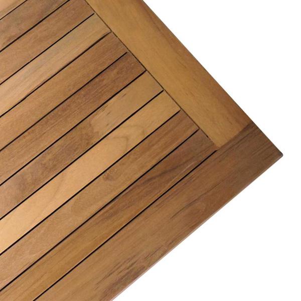 Gartentisch 60x60x30 cm Massivholz Teak