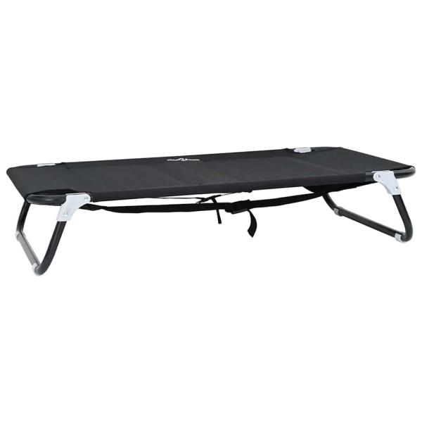 Faltbares Hundebett Schwarz ML Oxford Stoff und Stahl