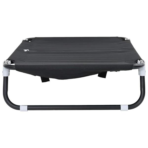 Faltbares Hundebett Schwarz ML Oxford Stoff und Stahl