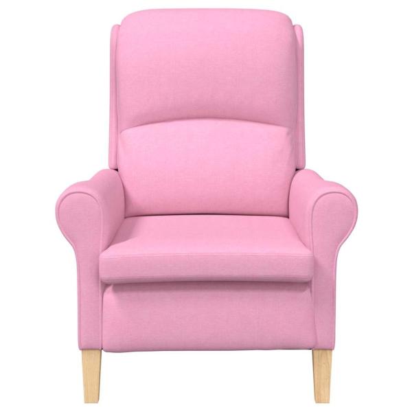 Moderner Sessel Rosa Polyester, Holz Mittel Ergonomisch