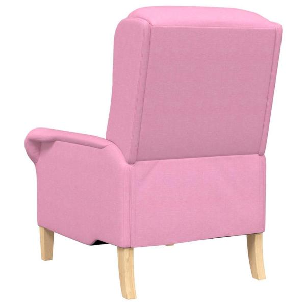 Moderner Sessel Rosa Polyester, Holz Mittel Ergonomisch