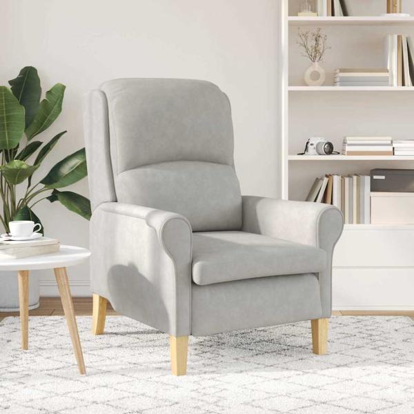 hellgrauer Sessel Hellgrau Stoff Standard Ergonomisch