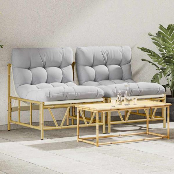 ARDEBO.de - Gartenentspannungsstühle 2 Stück mit Kissen 60x80x71 cm Stahl