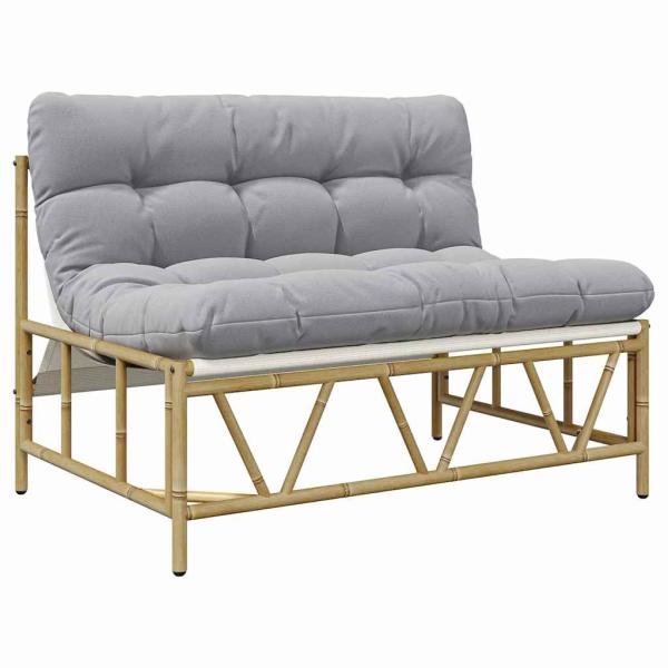 Gartenbank mit Kissen 110x80x71 cm Stahl
