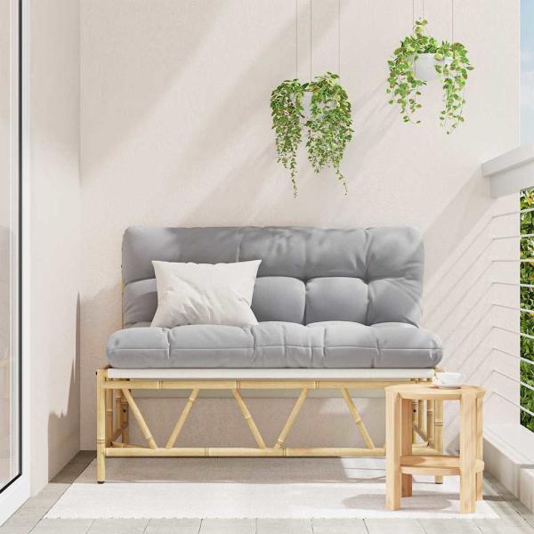 Gartenbank mit Kissen 110x80x71 cm Stahl