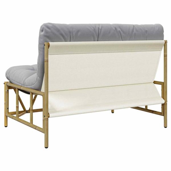 Gartenbank mit Kissen 110x80x71 cm Stahl