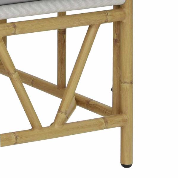 Gartenbank mit Kissen 110x80x71 cm Stahl