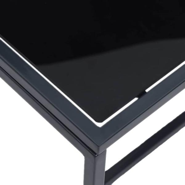 Klappbare Sonnenliegen Schwarz Metallrahmen, Textilene Standard