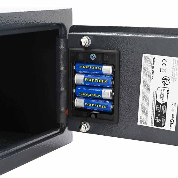 Elektronischer Digital Safe Dunkelgrau 23x17x17 cm Stahl