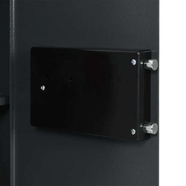 ARDEBO.de - elektronischer Digital Safe mit Regal Dunkelgrau 40x35x60 cm Stahl