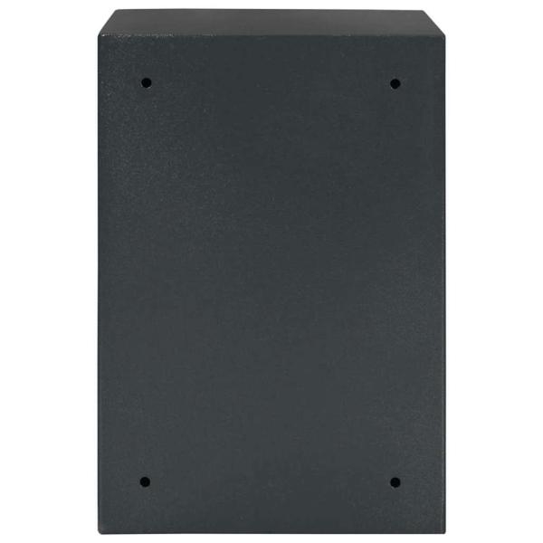 ARDEBO.de - Safe Box mit Schlüsselschloss Dunkelgrau 31x35x50 cm Stahl