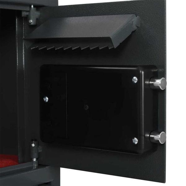ARDEBO.de - Elektronischer Digitaler Safe Dunkelgrau 35x31x80 cm Stahl