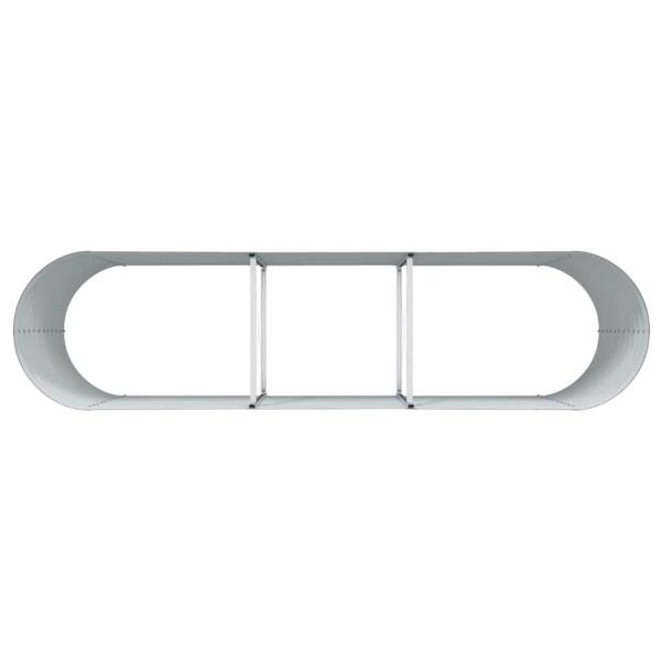 Hochbeet Pflanzgefäß Holzoptik Metall 320 X 80 X 81 cm Langlebig