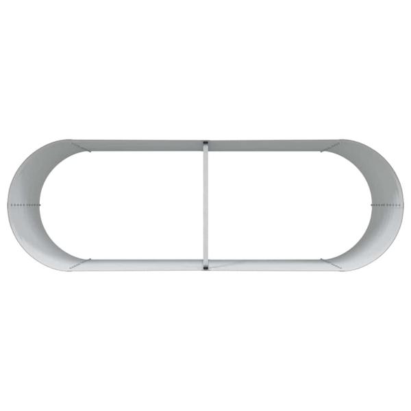 Braunes Hochbeet - Holzoptik 240x80x81 cm Stahl