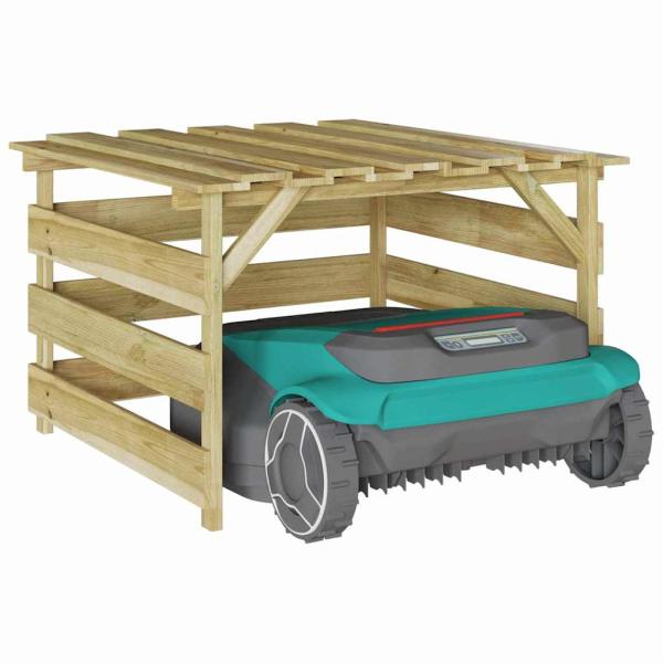 Roboter-Rasenmäher Garage Imprägniertes Holz Kiefer