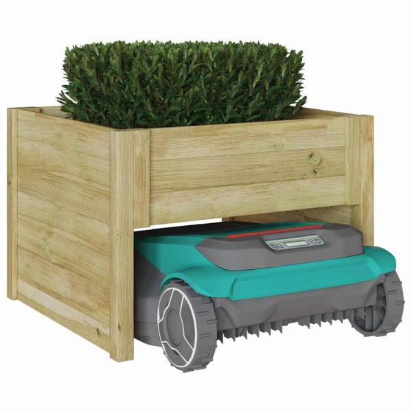 Roboterrasenmäher Garage mit Pflanzer imprägniertes Kiefernholz