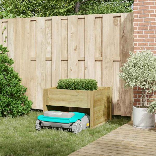 Roboterrasenmäher Garage mit Pflanzer imprägniertes Kiefernholz