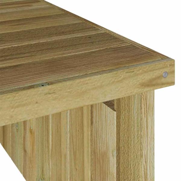 Garage für robotergestützten Rasenmäher 70x80x38 cm Impregniertes Holz Kiefer