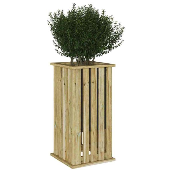 Gartenpflanzgefäß mit Einsatz 33x33x65 cm imprägniertes Holz Kiefer
