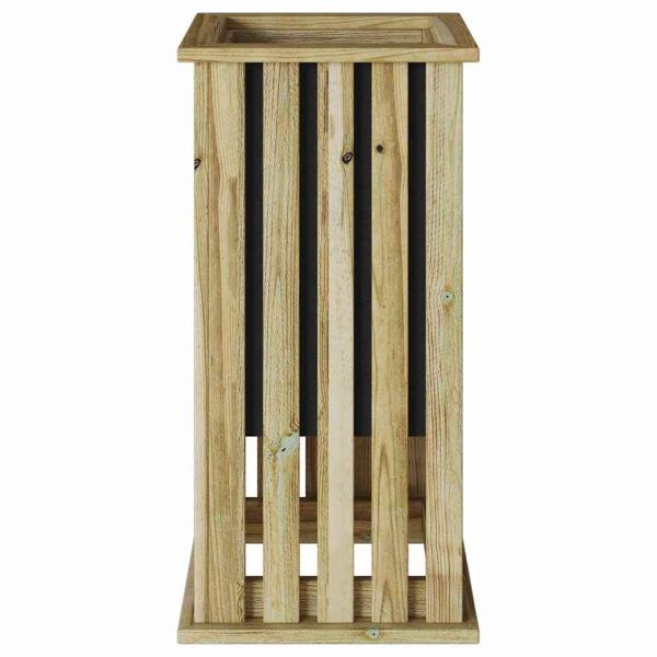Gartenpflanzgefäß mit Einsatz 33x33x65 cm imprägniertes Holz Kiefer