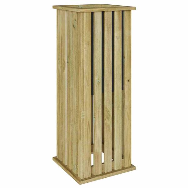 Gartenpflanzer mit Linse 33x33x85 cm imprägniertes Holz Kiefer