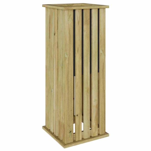 Gartenpflanzer mit Linse 33x33x85 cm imprägniertes Holz Kiefer