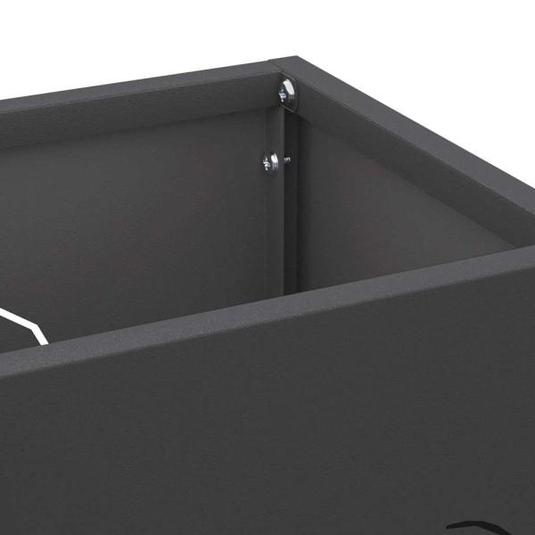 Regenschirmständer Schwarz Stahl Mittel