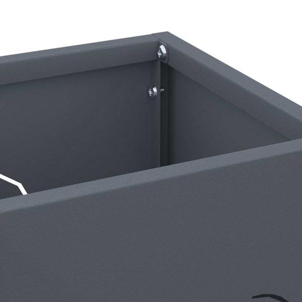 Regenschirmständer Anthrazit Metall Standard Rechteckig Modern