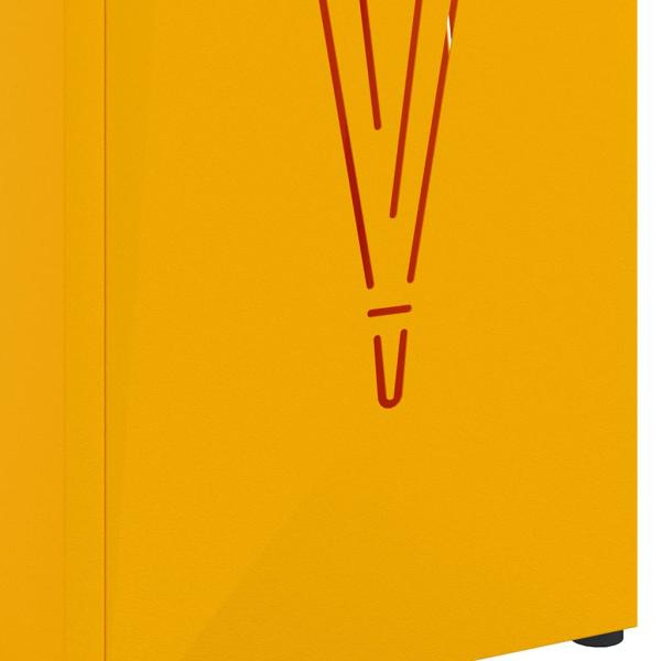 Regenschirmständer Senfgelb Metall Standard Dekorative Intarsien