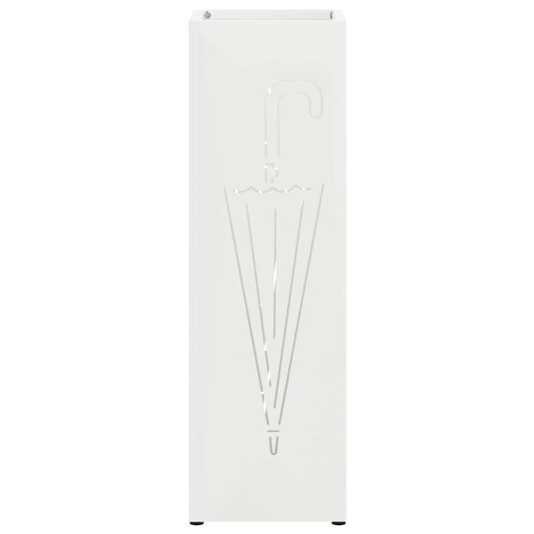 Regenschirmständer Weiß Metall Kompakt Regenschirmständer