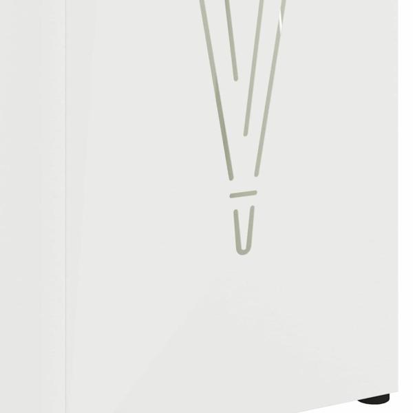 Regenschirmständer Weiß Metall Kompakt Regenschirmständer