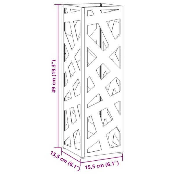 Regenschirmständer Senfgelb Metall Mittel Schlank