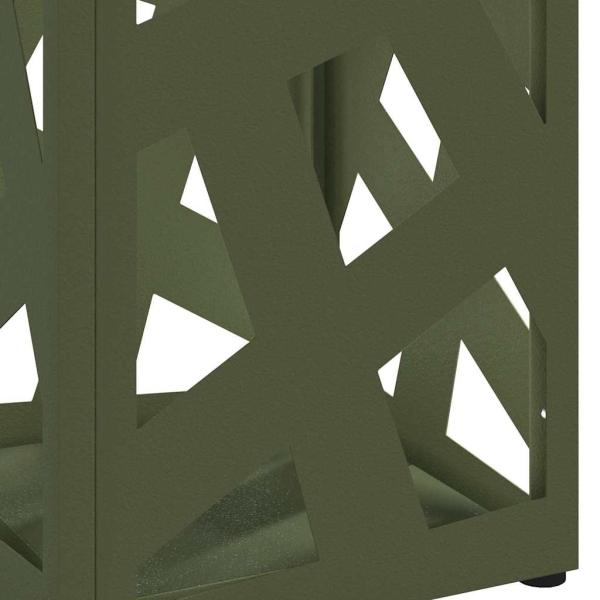 Regenschirmständer Olivgrün Metall Standard Dekorative Details