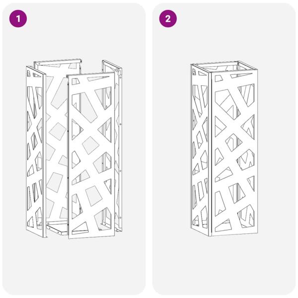 Regenschirmständer Weiß Metall Standard Regenschirmständer