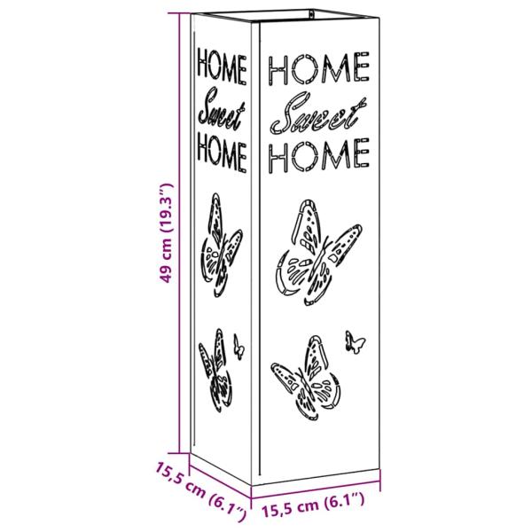 Regenschirmständer Anthrazit Metall Mittel Dekoratives Design