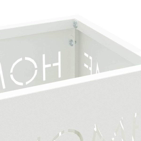 Regenschirmständer Weiß Metall Standard Langlebig