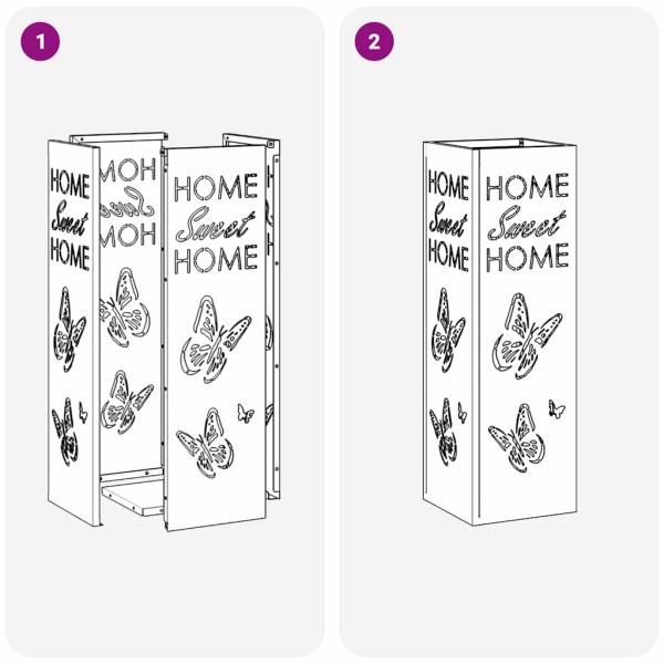 Regenschirmständer Weiß Metall Standard Langlebig