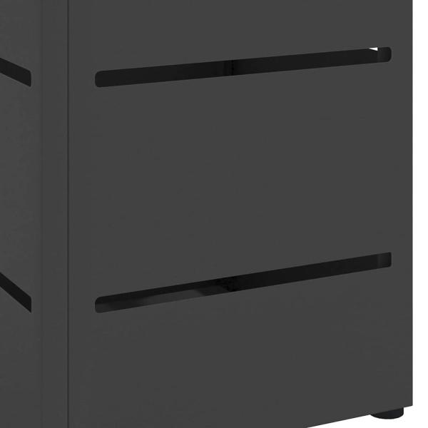 Regenschirmständer Schwarz Metall Mittel Stauraum