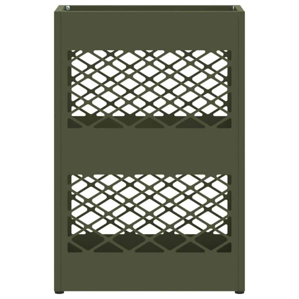 Regenschirmständer Olivgrün Metall Mittel Rechteckig Modern