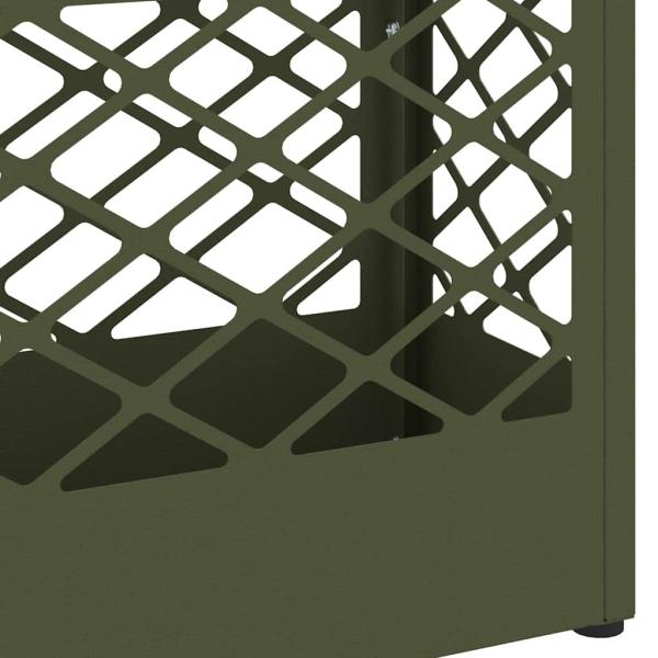 Regenschirmständer Olivgrün Metall Mittel Rechteckig Modern