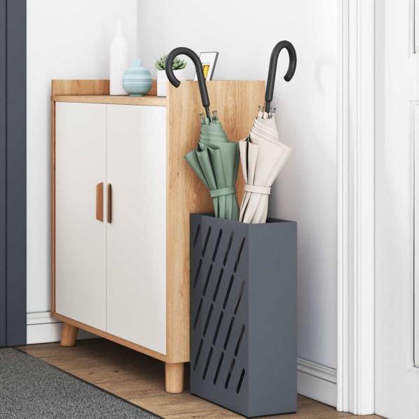 Regenschirmständer Anthrazit Metall Mittel Regenschirmständer