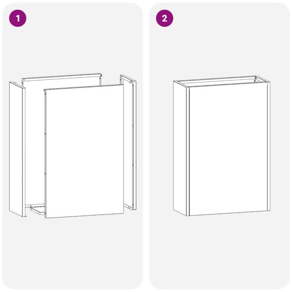 Regenschirmständer Senfgelb Metall Kompakt Rechteckig