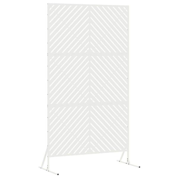 Metallzaunpanel Weiß Metall Mittel Langlebig Metallzaunpanel