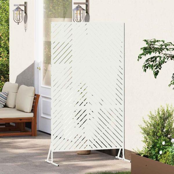 Metallzaunpanel Weiß Metall Mittel Langlebig Metallzaunpanel