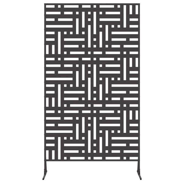 Sichtschutz 180 cm schwarzer Stahl