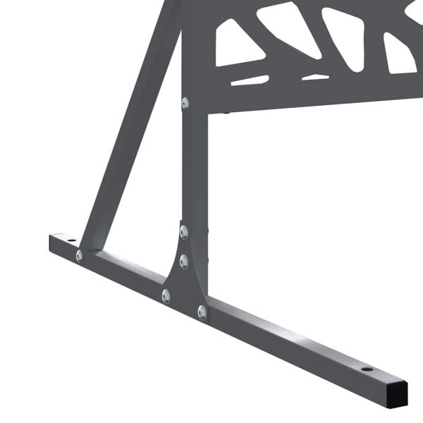 Metallzaunpanel Anthrazit Metall Groß Muster Außen Metallzaun