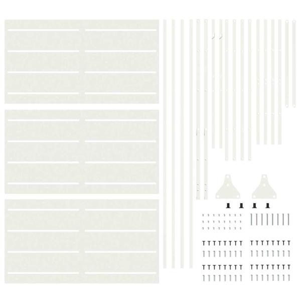 Metallzaunpanel Weiß Metall Standard Langlebig Metallzaunpanel